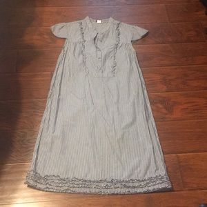 J Crew chambray stripes shirt dress